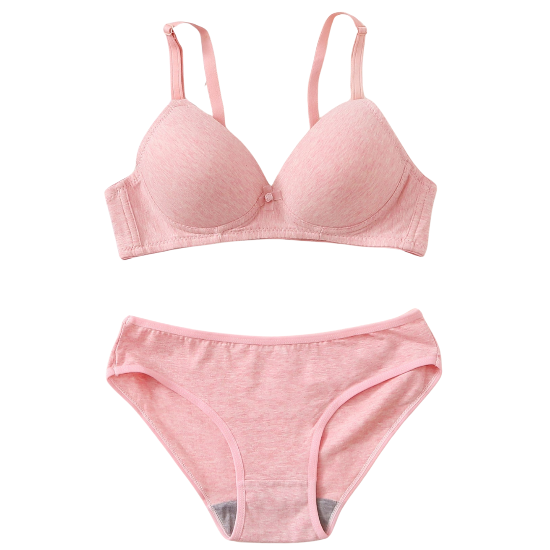 Cotton Candy- super Soft Cotton Padded Bra N Panty Set