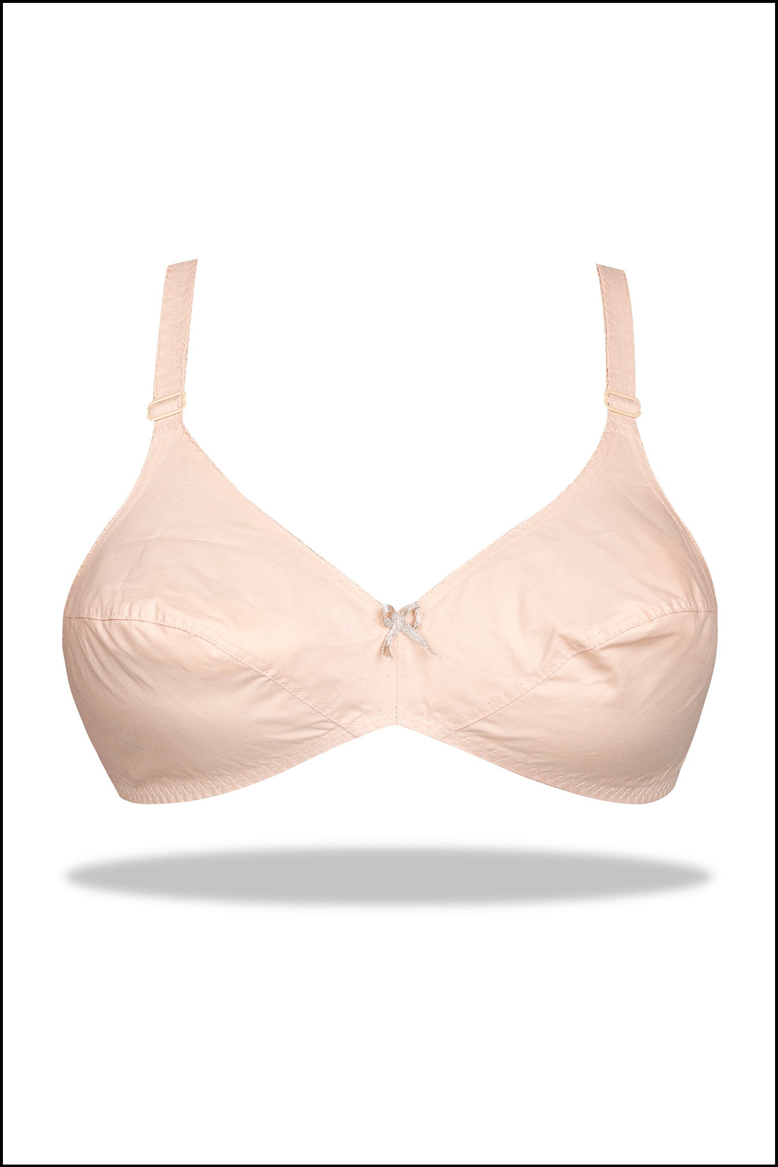 Black Luxury Everyday Knitted Cotton Bra (Pack of 4)