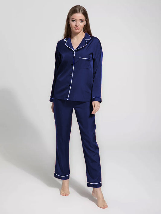 PLAIN SILK - BLUE