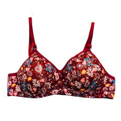 PINK LADY LIGHTLY PADDED FLORAL PRINTED BRA