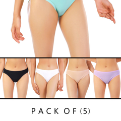 Super Soft High Waisted Cotton Panty(pack of 5)