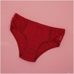 Red Lacy Net Panty