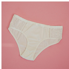Beige Lacy Net Panty