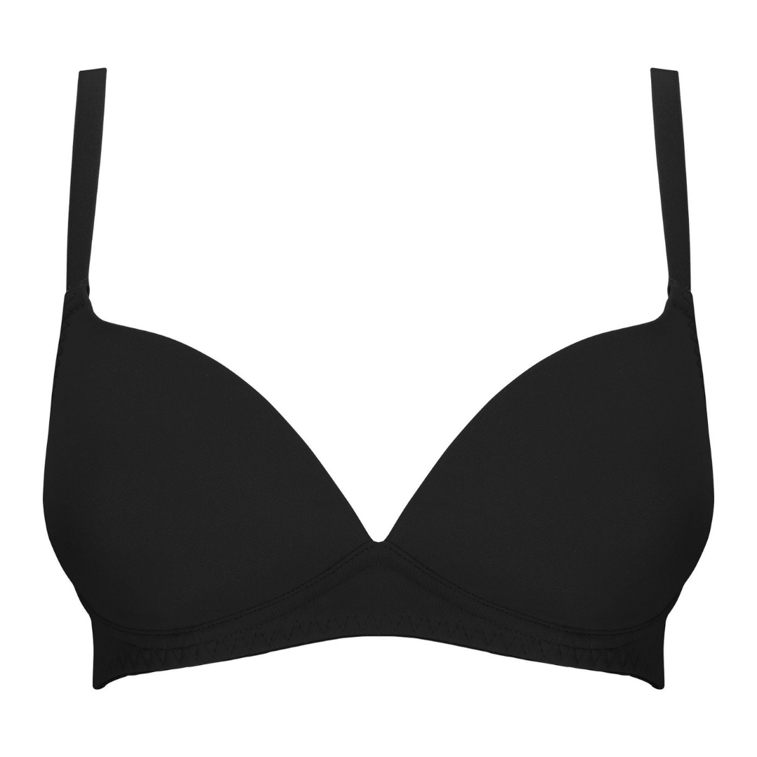 Magenta-Padded Wired Long Strap Bra