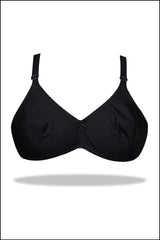 Black Luxury Everyday Knitted Cotton Bra (Pack of 4)