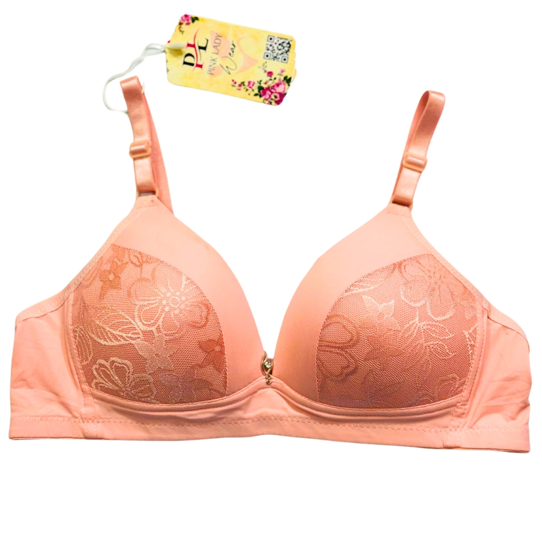 Pink Chromatic Light Padded Bra