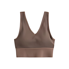 Caramel-Non Padded Sports Bra