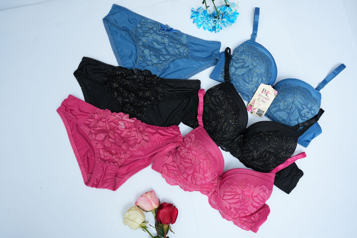 Blushing Bright Push-up Double Padded Bra n Pantie Set