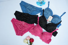 Blushing Bright Push-up Double Padded Bra n Pantie Set