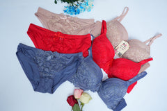 Blushing Bright Push-up Double Padded Bra n Pantie Set