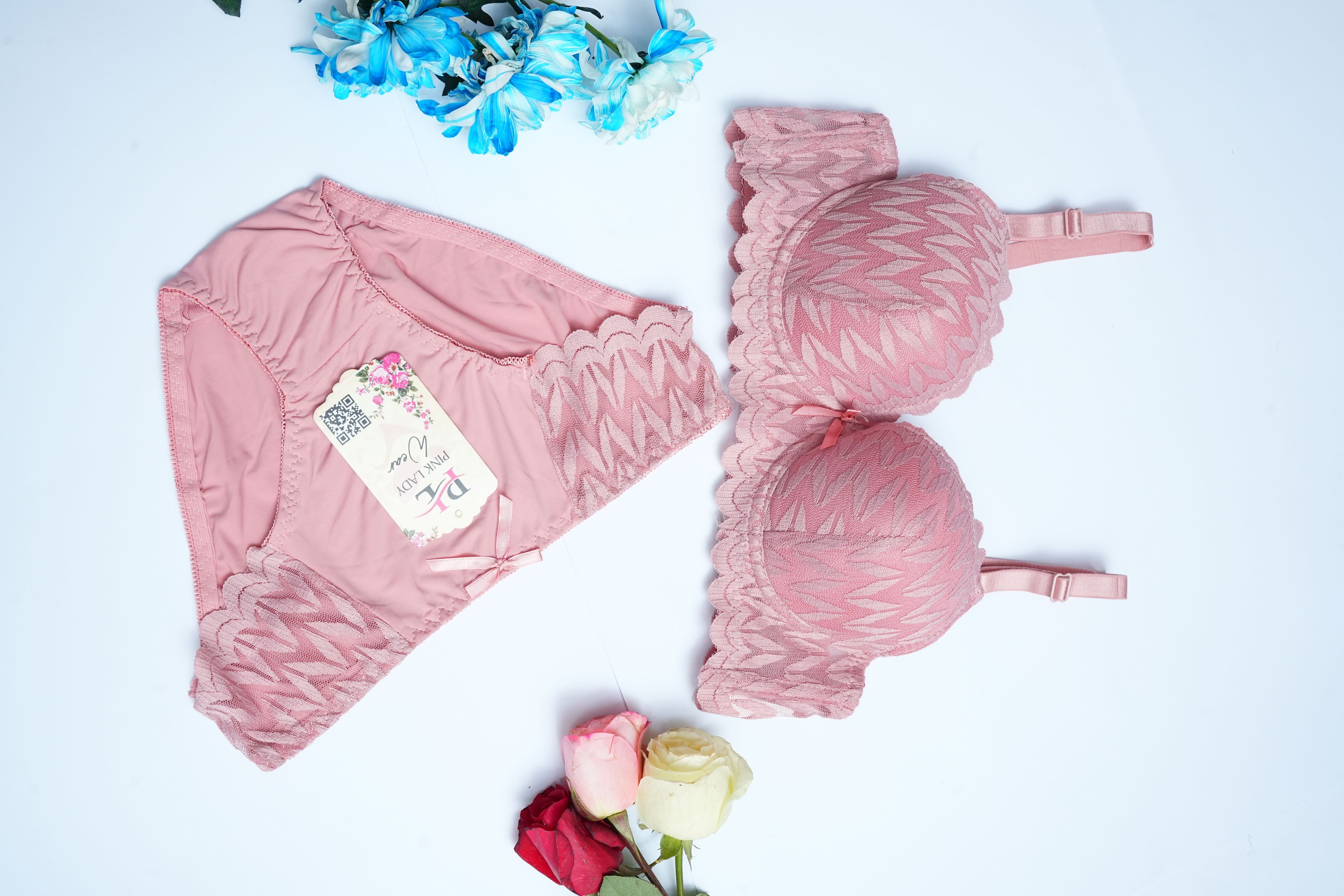 Dreamy Night Comfort Imported Lacy Padded Bra n Pantie Set